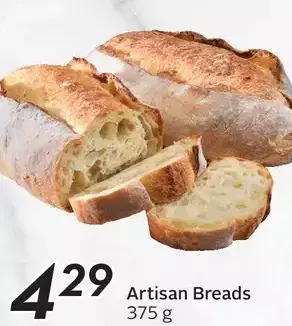 Sobeys Artisan breads offer