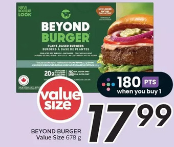 Sobeys Beyond burger value size offer