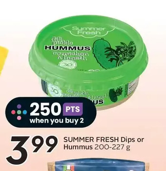 Sobeys Summer fresh dips or hummus offer