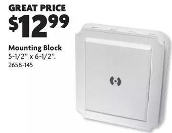 Home Hardware Scalloped siding blocks - mounting block offer