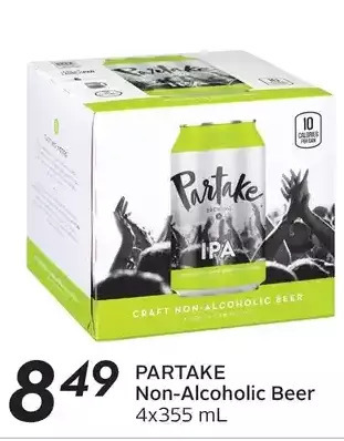 Sobeys Partake non-alcoholic beer offer