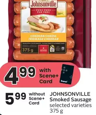 Foodland Johnsonville smoked sausage offer