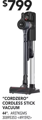 RONA Lg cordzero cordless stick vacuum offer