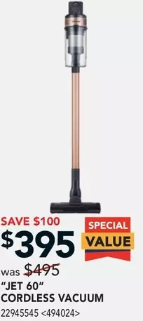RONA Jet 60 cordless vacuum offer