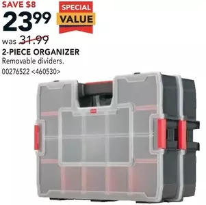 RONA Craftsman 2-piece organizer offer