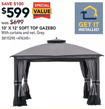 RONA 10' x 12' soft top gazebo offer