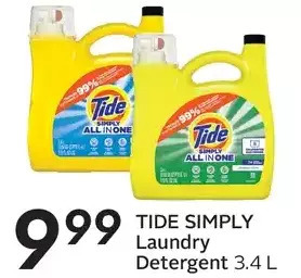 Sobeys Urban Fresh Tide simply laundry detergent offer