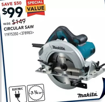 RONA Makita circular saw offer