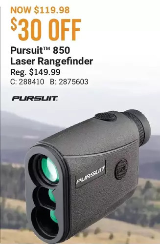 Bass Pro Pursuit 850 laser rangefinder offer