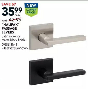 RONA Weiser halifax passage levers offer