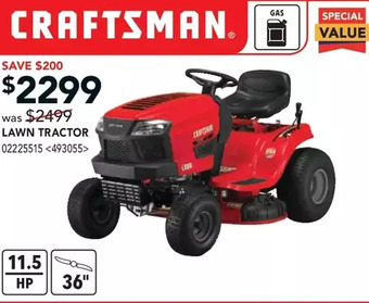 RONA Craftsman lawn tractor offer