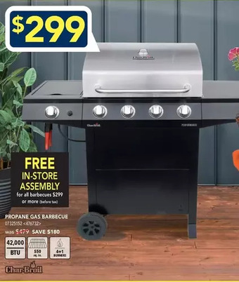 RONA Char-broil propane gas barbecue offer