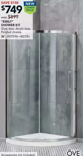 Lowe's Ove emily shower kit offer