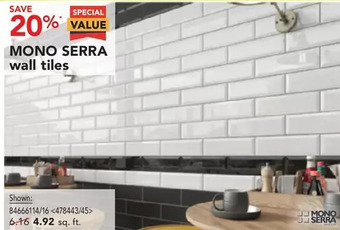 RONA Mono serra wall tiles offer