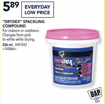 RONA Dap drydex spackling compound offer