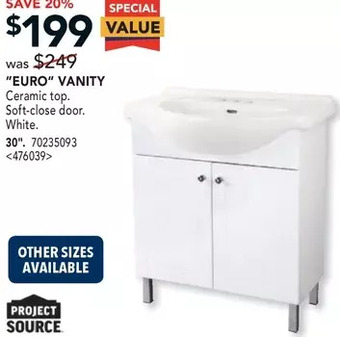 RONA Project source euro vanity. 30 offer