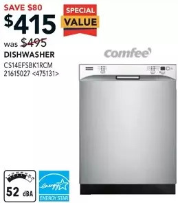 Lowe's Comfee dishwasher offer