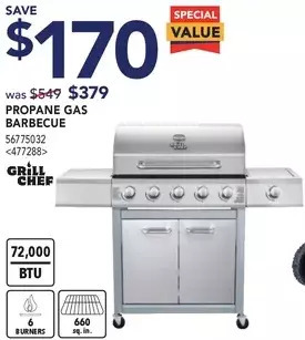 Lowe's Propane gas barbecue offer