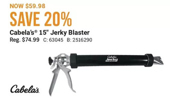 Cabela's Cabela's 15 jerky blaster offer
