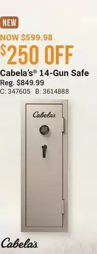 Cabela's Cabela's 14-gun safe offer