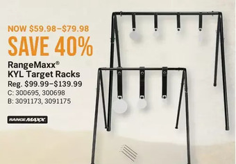 Cabela's Rangemaxx kyl target racks offer