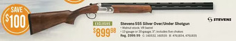 Cabela's Stevens 555 silver over/under shotgun offer