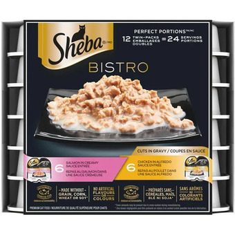 Walmart Sheba bistro perfect portions wet cat food variety pack offer