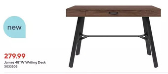 Staples James 48w writing desk offer