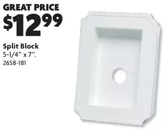 Home Hardware Scalloped siding blocks - split block offer