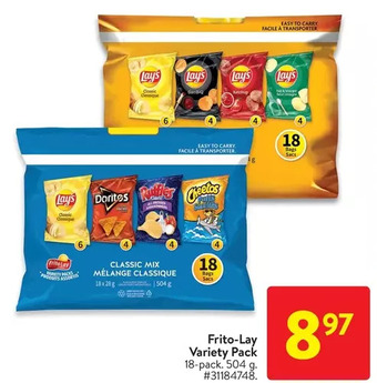 Walmart Frito-lay variety pack offer