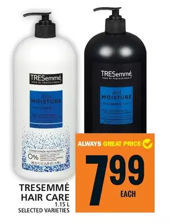 Food Basics Tresemmé hair care offer