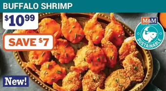 M & M Food Market Buffalo shrimp offer