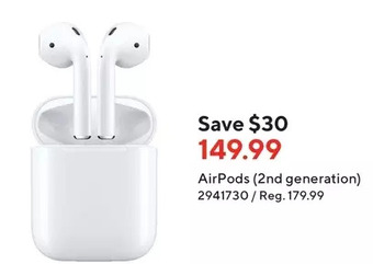 Staples Airpods (2nd generation) offer