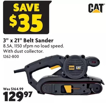Home Hardware 3 x 21 belt sander offer