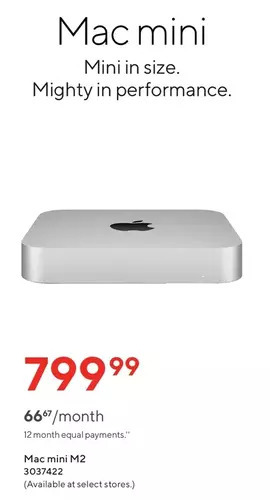 Staples Apple mac mini m2 offer