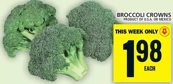 Food Basics Broccoli crowns offer