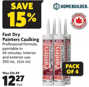 Home Hardware Fast dry painters caulking offer