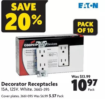 Home Hardware Decorator receptacles | cover plates offer