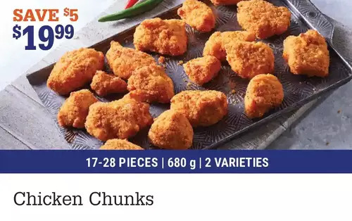 M & M Food Market Chicken chunks offer