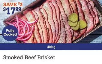 M & M Food Market Smoked beef brisket offer