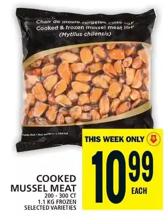 Food Basics Cooked mussel meat offer
