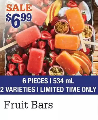 M & M Food Market Fruit bars offer