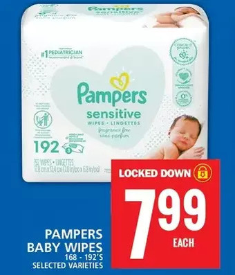 Food Basics Pampers baby wipes offer