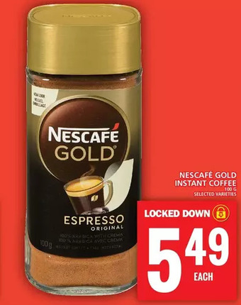 Food Basics Nescafe gold instant coffee offer