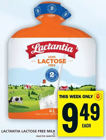 Food Basics Lactantia lactose free milk offer