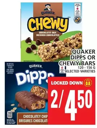 Food Basics Quaker dipps | chewy bars offer