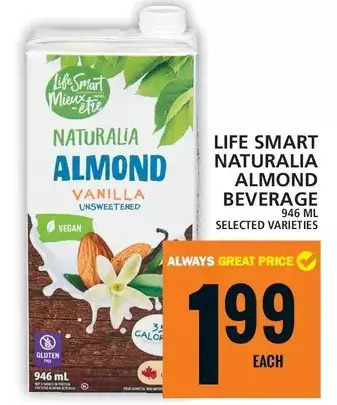 Food Basics Life smart naturalia almond beverage offer