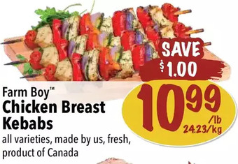 Farm Boy Farm boy chicken breast kebabs offer