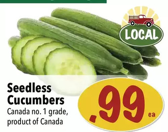 Farm Boy Seedless cucumbers offer
