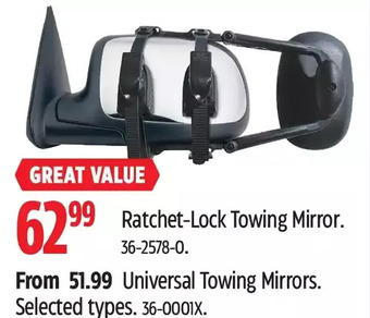 Canadian Tire Ratchet-lock towing mirror | universal towing mirrors offer